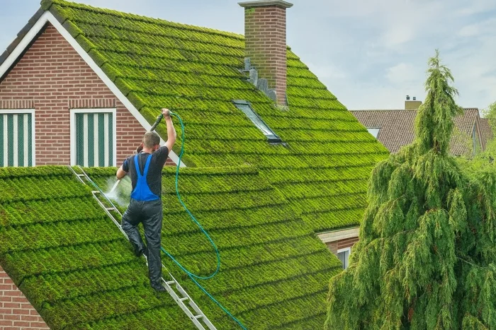 Démoussage de toiture et entretien des gouttières à Monthey 1870